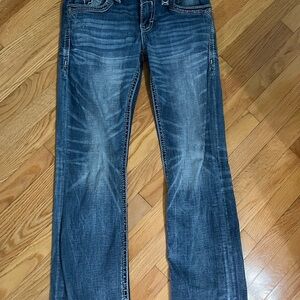 Rock Revival Dark Blue Slim Fit Jeans